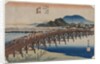 Yahagi Bridge at Okazaki, From the series Fifty-Three Stations of the Tokaido, 1833 by Ando Hiroshige