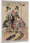 Yoshiwara Women Looking into the Street at Springtime, 1753-1806 by Unknown