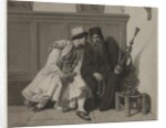 Young Greek Man in Conversation with a Priest, second half 19th century by Alexandre Bida
