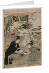 Young Man Writing at a Table, c. 1800 by Utagawa Toyohiro
