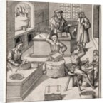 Young Maximilian in the Mint by Leonhard Beck