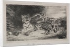 Young Tiger Playing with its Mother, 1831 by Eugène Delacroix