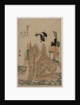 Young Woman Kneeling by a Stand with a Ceremonial Cap…, mid 1790s by Ch?bunsai Eishi