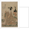 Young Woman Kneeling by a Stand with a Ceremonial Cap…, mid 1790s by Ch?bunsai Eishi