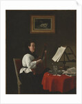 Young Woman with a Mandolin, Portrait of Louison Köhler, c. 1873-1874 by François Bonvin