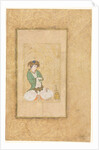 Youth Seated by a Willow; Single Page Illustration, c. 1600-1650 by Muhammad Yusuf (style of)