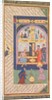 Zulaykha in her palace and as an old woman with Joseph, from a Panj Ganj…, 1603-1 by Mushfiq; others