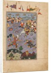 Rustam meets the challenge of Ashkabus, from a Shah-nama of Firdausi…c1590-1600 by Unknown