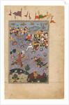 Rustam meets the challenge of Ashkabus, from a Shah-nama of Firdausi…c1590-1600 by Unknown
