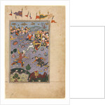 Rustam meets the challenge of Ashkabus, from a Shah-nama of Firdausi…c1590-1600 by Unknown