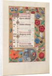 Hours of Queen Isabella the Catholic, Queen of Spain: Fol. 10r, September, c. 1500 by Master of the First Prayerbook of Maximillian