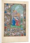 Hours of Queen Isabella the Catholic, Queen of Spain: Fol. 115v, Visitation, c. 1500 by Master of the First Prayerbook of Maximillian