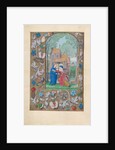Hours of Queen Isabella the Catholic, Queen of Spain: Fol. 115v, Visitation, c. 1500 by Master of the First Prayerbook of Maximillian