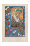 Hours of Queen Isabella the Catholic, Queen of Spain: Fol. 167v, St. Michael, c. 1500 by Master of the First Prayerbook of Maximillian