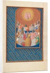 Hours of Queen Isabella the Catholic, Queen of Spain: Fol. 37v, Court of Heaven, c. 1500 by Master of the First Prayerbook of Maximillian