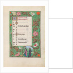 Hours of Queen Isabella the Catholic, Queen of Spain: Fol. 5r, April - Squire and Damsel, c. 1500 by Master of the First Prayerbook of Maximillian