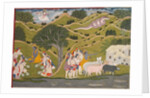 Krishna Returns with the Cowherds to Braj, from a Bhagavata Purana, c. 1830 by Unknown