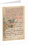 Leaf from a Gradual: Historiated Initial S[alve Sancta Parens]…, c. 1420-1450 by Unknown