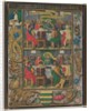 Single Leaf with Scenes from the Last Supper, c.1525-1530 by Simon Bening