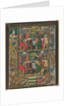 Single Leaf with Scenes from the Last Supper, c.1525-1530 by Simon Bening