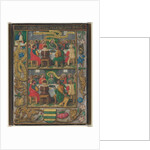 Single Leaf with Scenes from the Last Supper, c.1525-1530 by Simon Bening