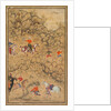 Hunting with falcons in a landscape; Verso: Calligraphy of Chaghatai Turkish poems…, c. 1558-60 by Abd al-Samad (attributed to)