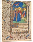 Leaf from a Book of Hours: Sts. Geneviève, Catherine of Alexandria, and Margaret, c. 1415 by Boucicaut Master