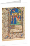Leaf from a Book of Hours: Sts. Geneviève, Catherine of Alexandria, and Margaret, c. 1415 by Boucicaut Master