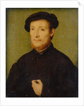 Portrait of a Man with His Hand on His Chest, 1540-45 by Corneille de Lyon