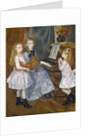 The Daughters of Catulle Mendès, Huguette, Claudine…, 1888 by Pierre-Auguste Renoir