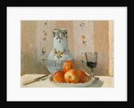 Still Life with Apples and Pitcher, 1872 by Camille Pissarro