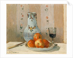 Still Life with Apples and Pitcher, 1872 by Camille Pissarro