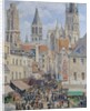 Rue de l'Épicerie, Rouen, 1898 by Camille Pissarro
