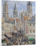 Rue de l'Épicerie, Rouen, 1898 by Camille Pissarro