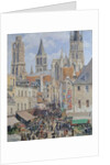 Rue de l'Épicerie, Rouen, 1898 by Camille Pissarro