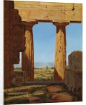 Columns of the Temple of Neptune at Paestum, 1838 by Constantin Hansen