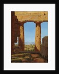 Columns of the Temple of Neptune at Paestum, 1838 by Constantin Hansen