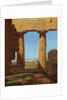 Columns of the Temple of Neptune at Paestum, 1838 by Constantin Hansen