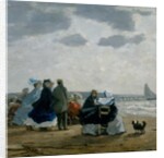 On the Beach, Dieppe, 1864 by Eugene Louis Boudin