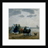 On the Beach, Dieppe, 1864 by Eugene Louis Boudin
