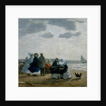 On the Beach, Dieppe, 1864 by Eugene Louis Boudin
