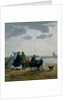 On the Beach, Dieppe, 1864 by Eugene Louis Boudin