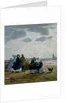 On the Beach, Dieppe, 1864 by Eugene Louis Boudin
