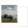 On the Beach, Dieppe, 1864 by Eugene Louis Boudin