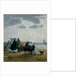 On the Beach, Dieppe, 1864 by Eugene Louis Boudin