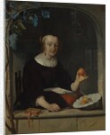 A Woman Seated at a Window, early 1660s by Gabriel Metsu