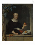 A Woman Seated at a Window, early 1660s by Gabriel Metsu