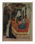 Saint Catherine of Siena Beseeching Christ to Resuscitate Her Mother, ca. 1447-65 by Giovanni di Paolo