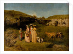 Young Ladies of the Village, 1851-52 by Gustave Courbet