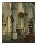 Interior of the Oude Kerk, Delft, 1660 by Hendrik Cornelisz. van Vliet